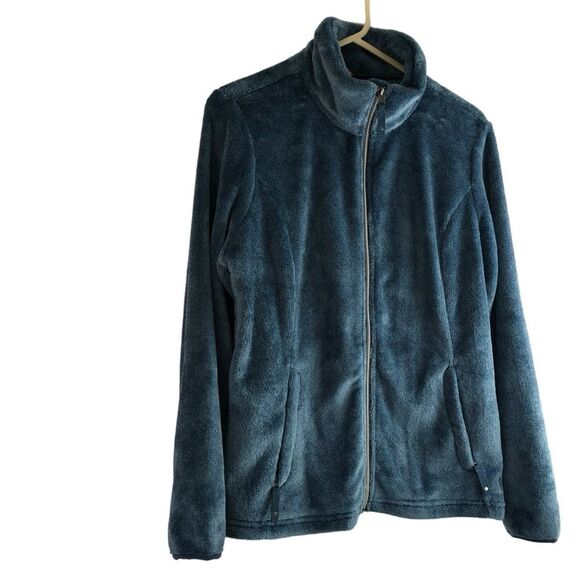 Stoic Women’s Quarter Teal Full Zip Fleece Pullover Sz M - Picture 2 of 11